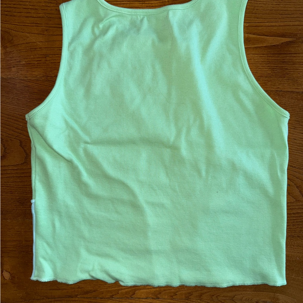 Block Color Cropped Tank - Picture 2 of 3